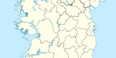 નકશો ટાપુઓ આયર્લેન્ડ